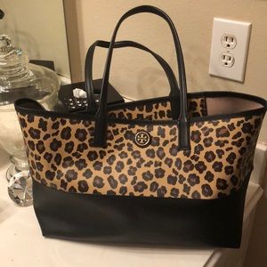 Tory Burch Kerrington Leopard Print Tote